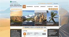 Desktop Screenshot of lesgrandsexplorateurs.com